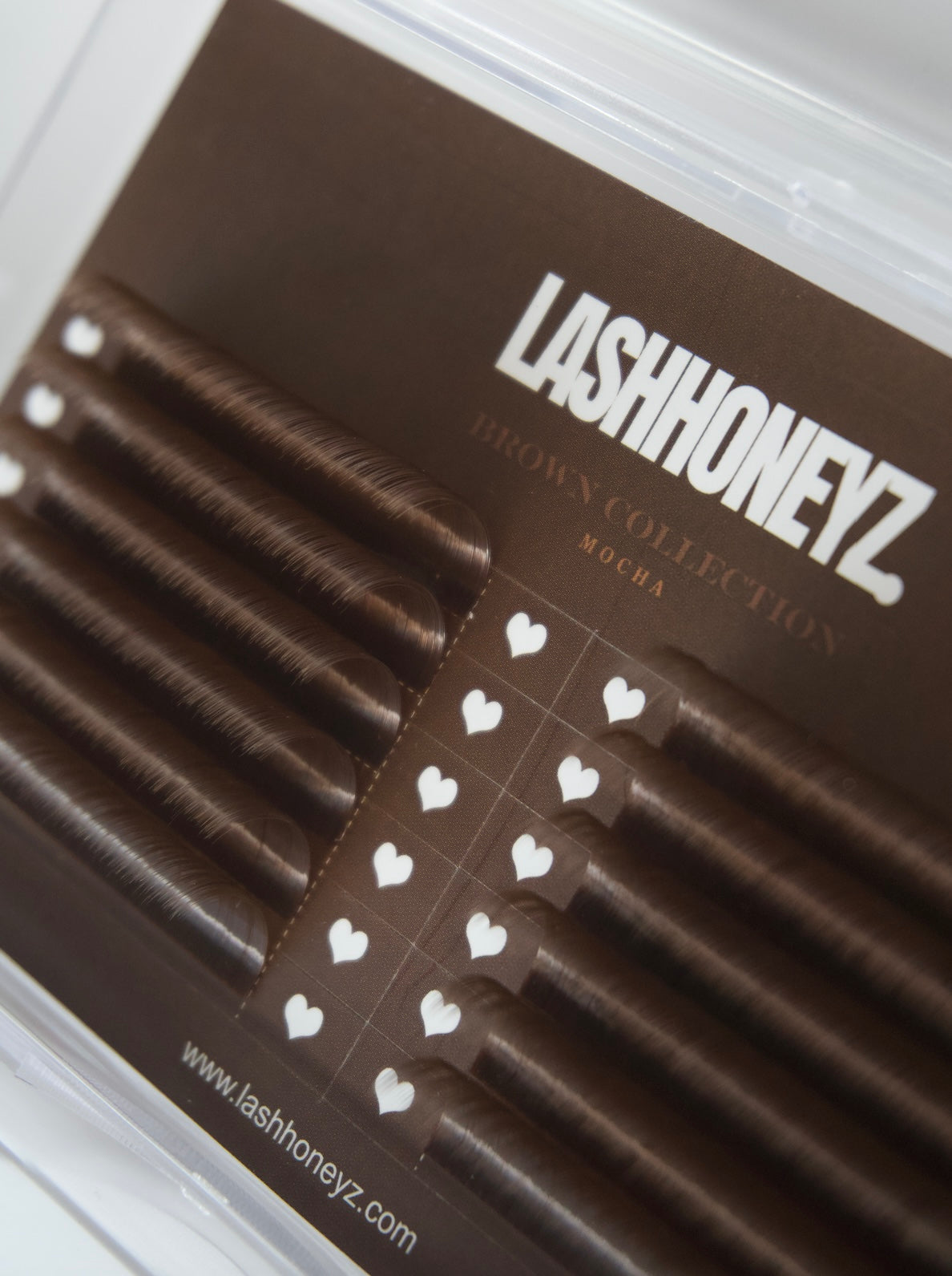 "MOCHA" BROWN CASHMERE LASH TRAY 0.05