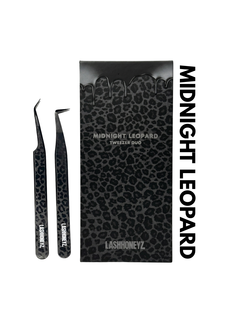 ‘MIDNIGHT LEOPARD’ TWEEZER SET