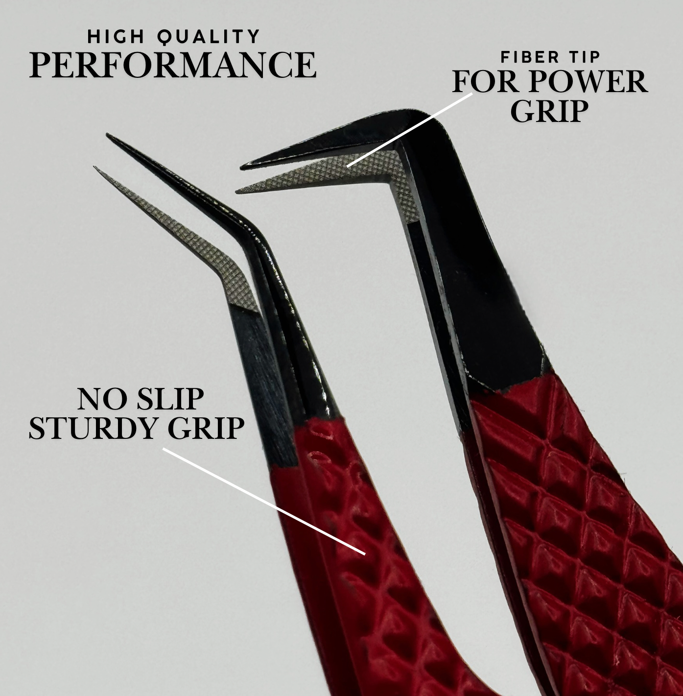 "CHERRY BOMB" FIBER TIP TWEEZER SET