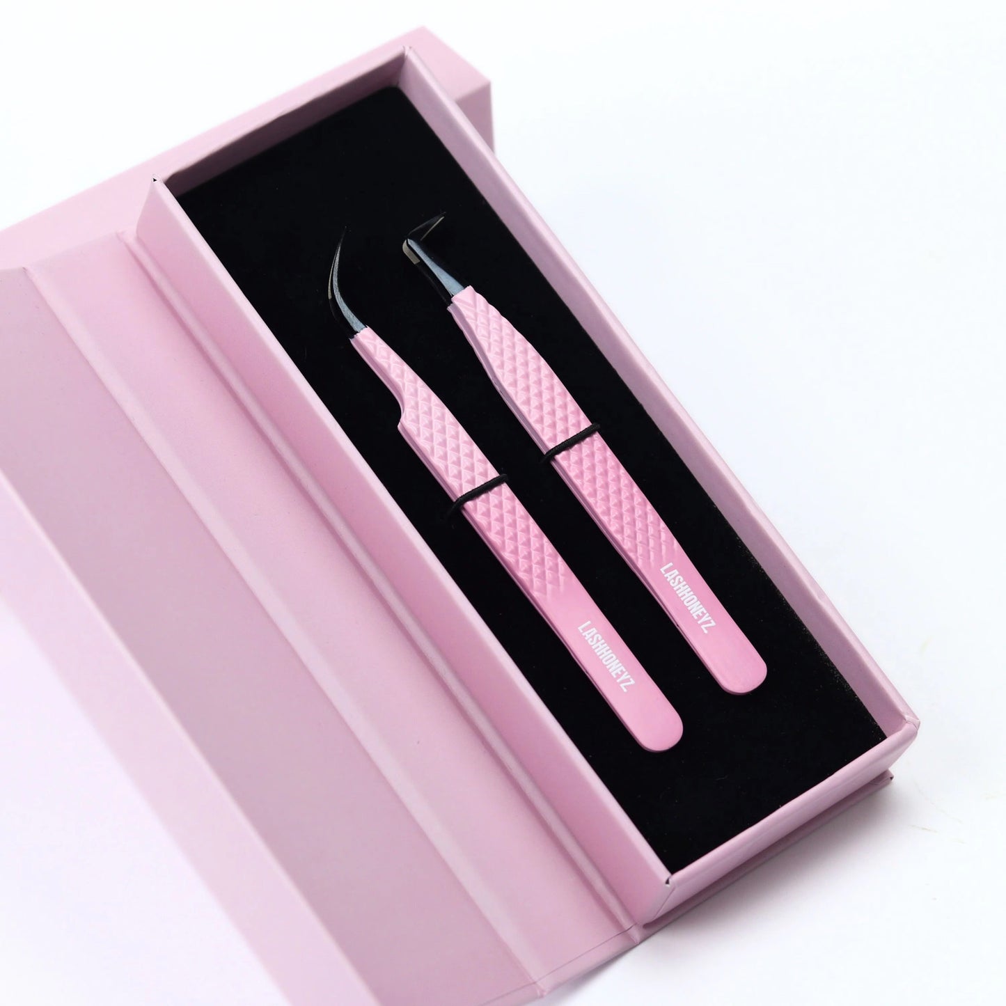 “BUBBLE GUM” FIBER TIP TWEEZER SET