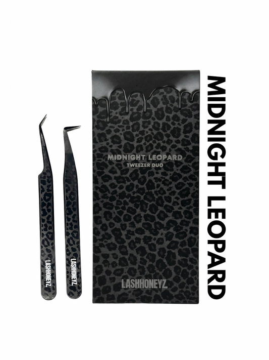 ‘MIDNIGHT LEOPARD’ TWEEZER SET